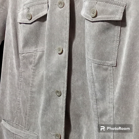 Croft & Barrow Women’s 2XL Tan Corduroy Lightweight Jacket - Picture 13 of 16